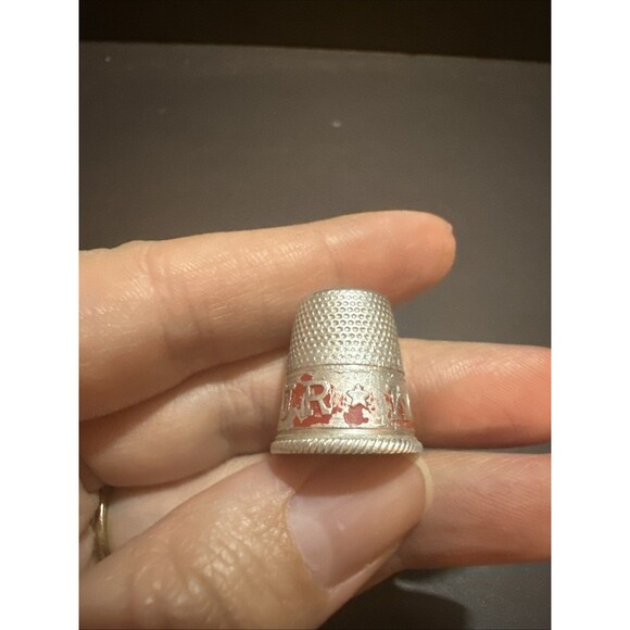 Vintage Metal Advertising Thimble; KoMo Flour - Picture 6 of 9